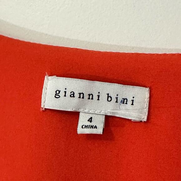 Gianni Bini Rhea Maxi Dress Orange Flowy Wedding Guest Soft Girl Romantic 4 - Picture 9 of 12